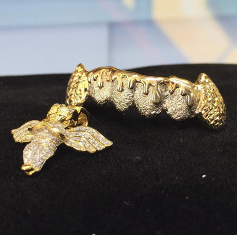 3D Drips W/ Diamond Cut Fangs (Sold as a Set)