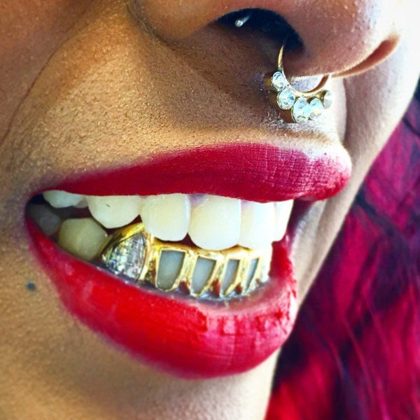 Bottom Open Faces with Fangs (Sold as a Set)